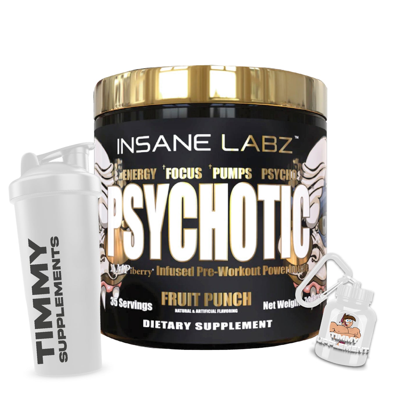 PACK PSYCHOTIC GOLD + SHAKER o PORTAPROTEÍNA