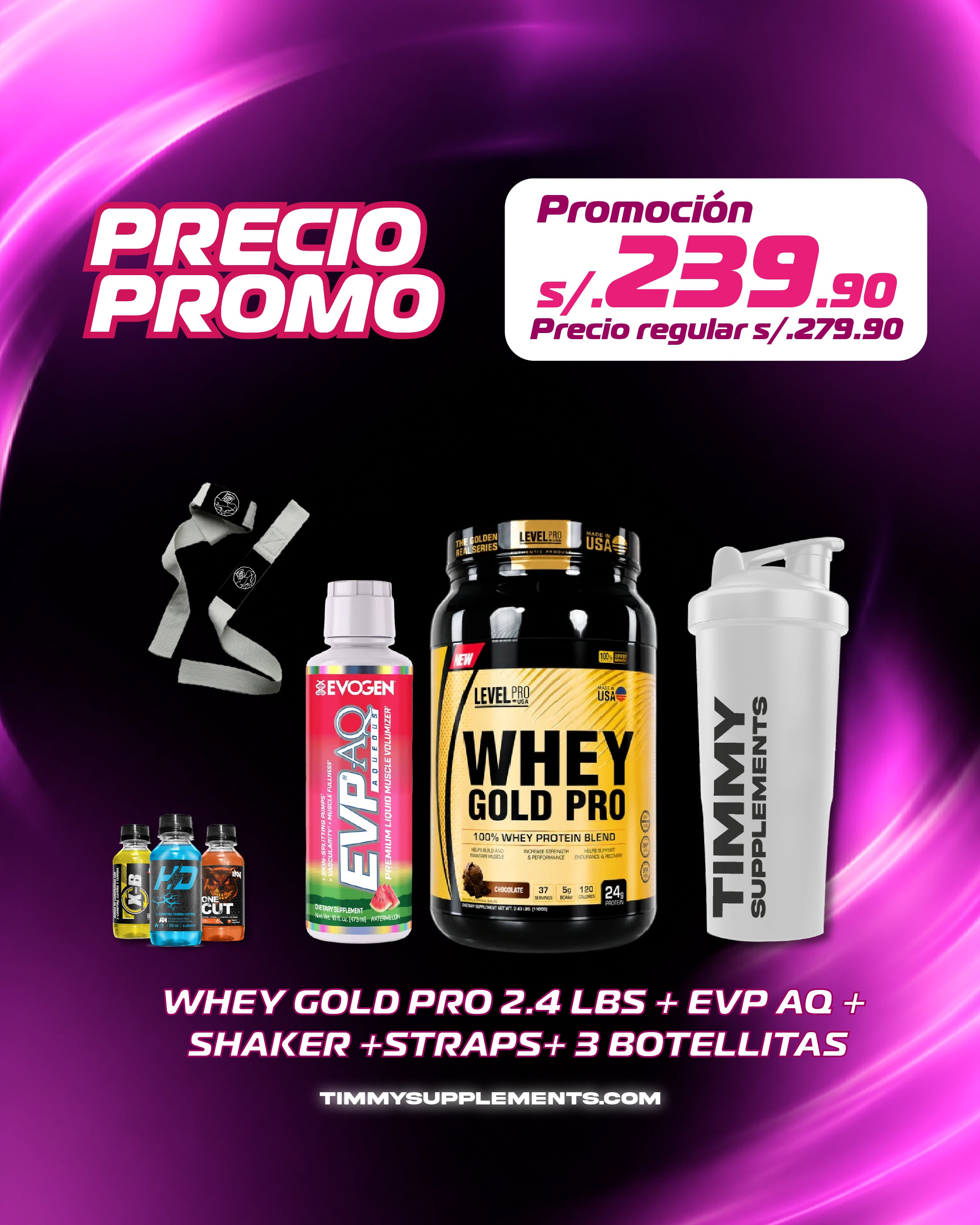 WHEY GOLD PRO 2,4LBS + EVP AQ