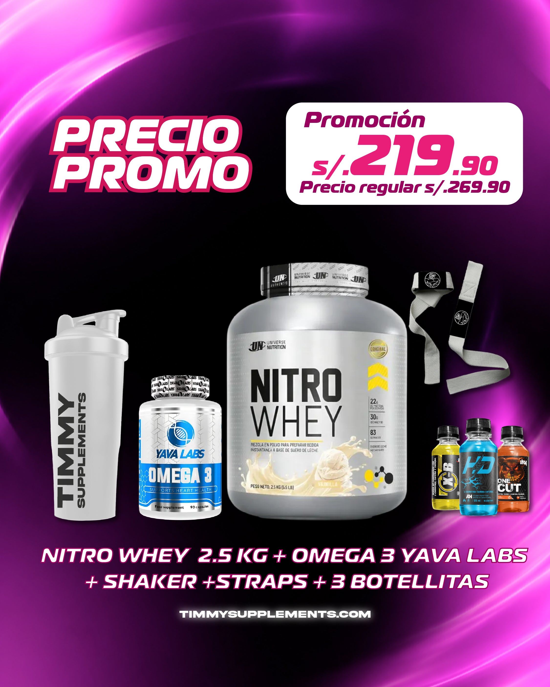 NITRO WHEY 2,5KG + OMEGA 3