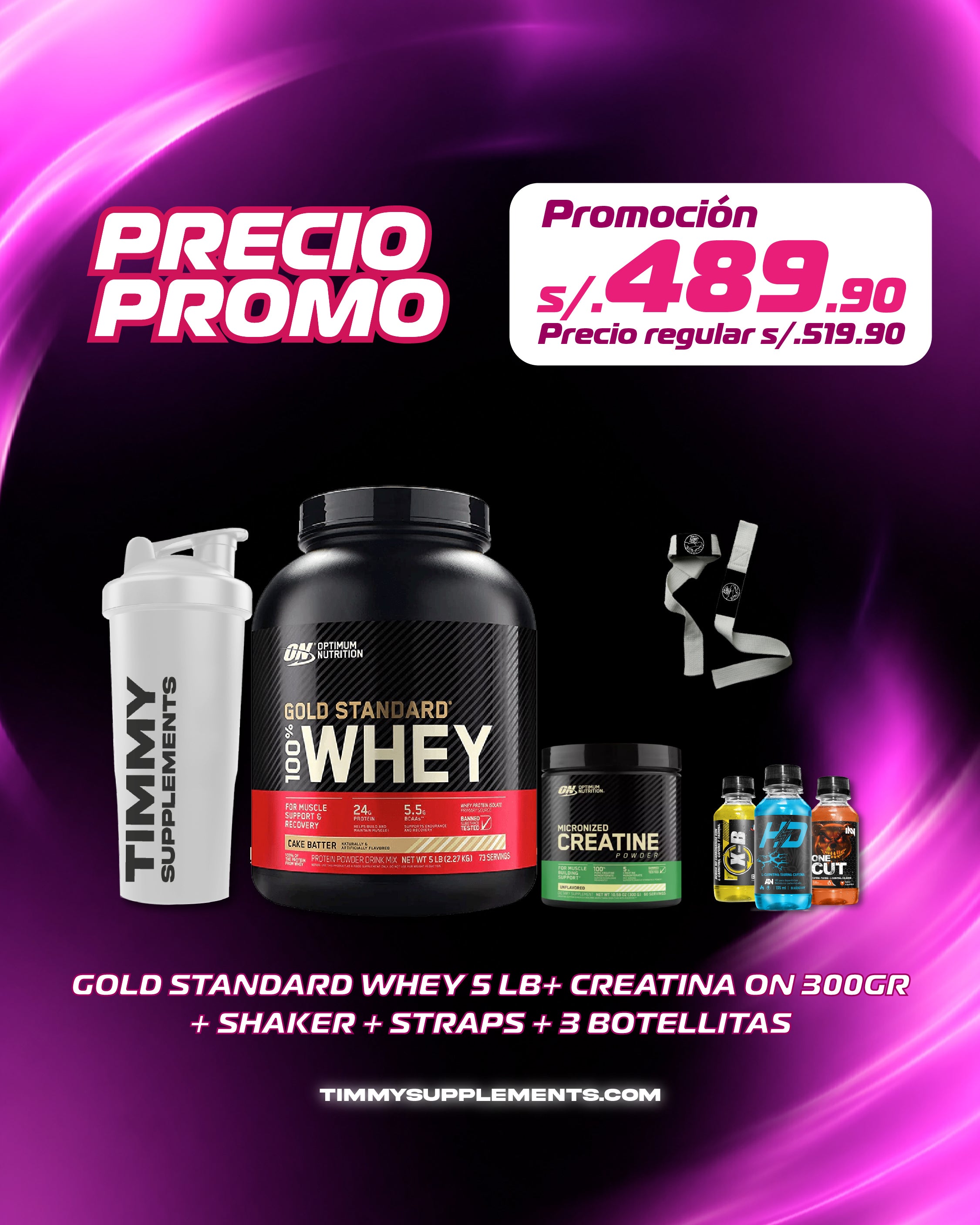 GOLD STANDARD 5LBS + CREATINA OPTIMUM 300GR