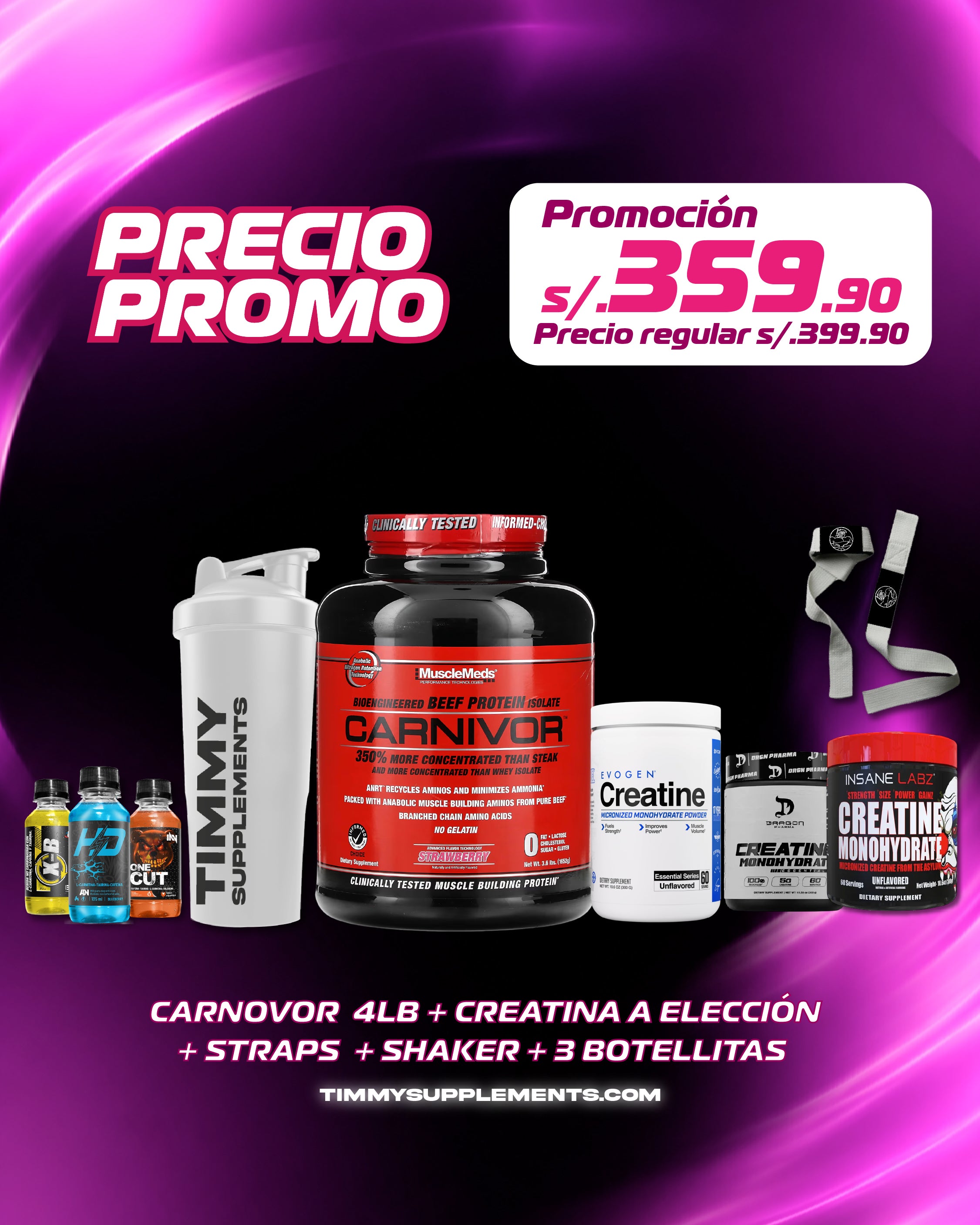 CARNIVOR 4LB + CREATINA 300GR
