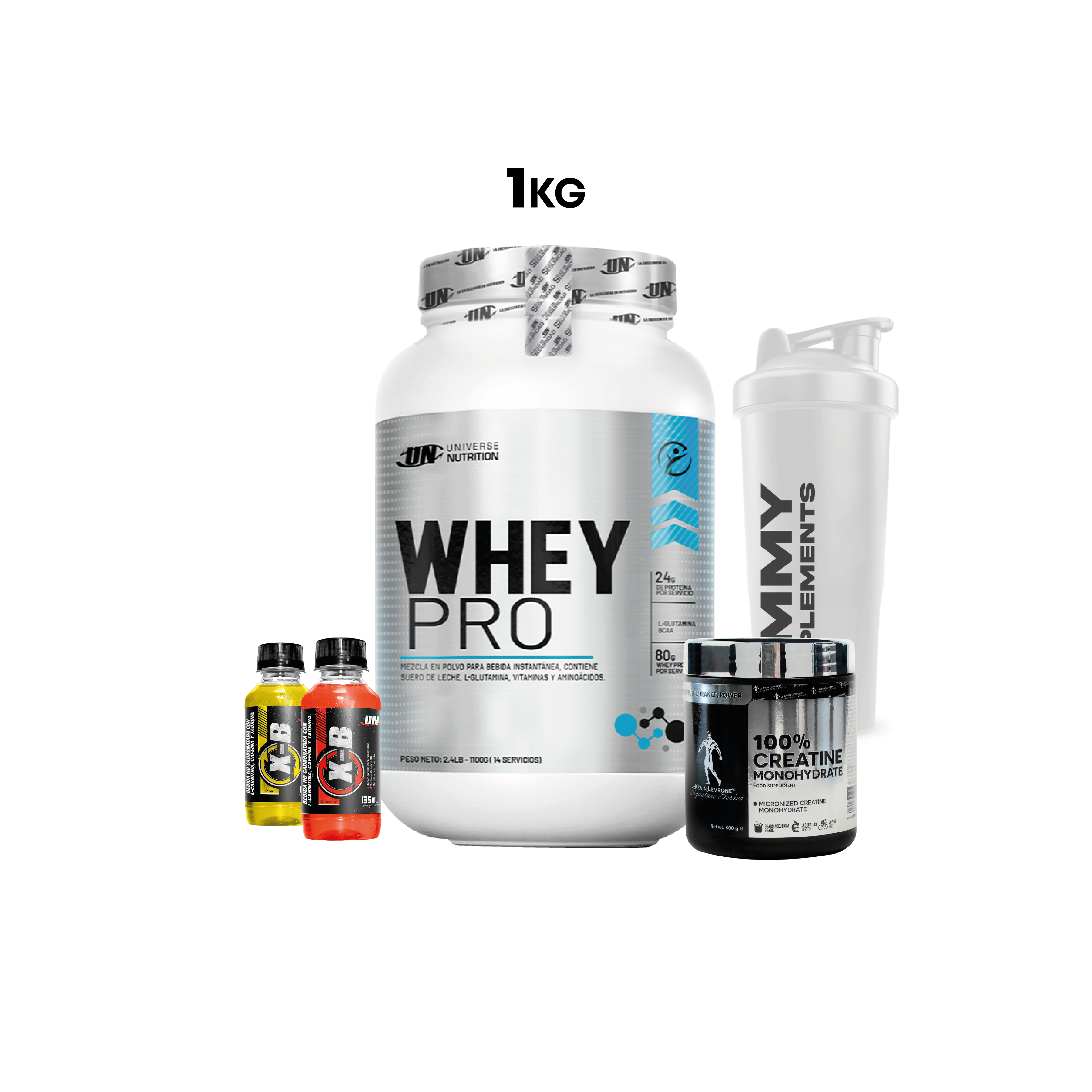PACK WHEY PRO CLEAN 1KG