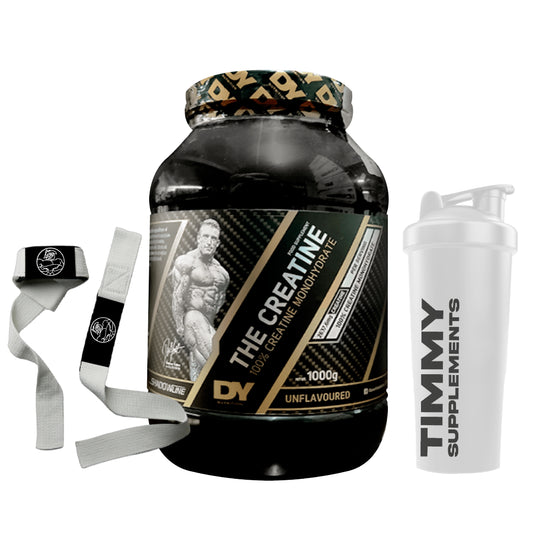 Promo Fuerza Legendaria - Creatina Dorian Yates 1kg + shaker y straps