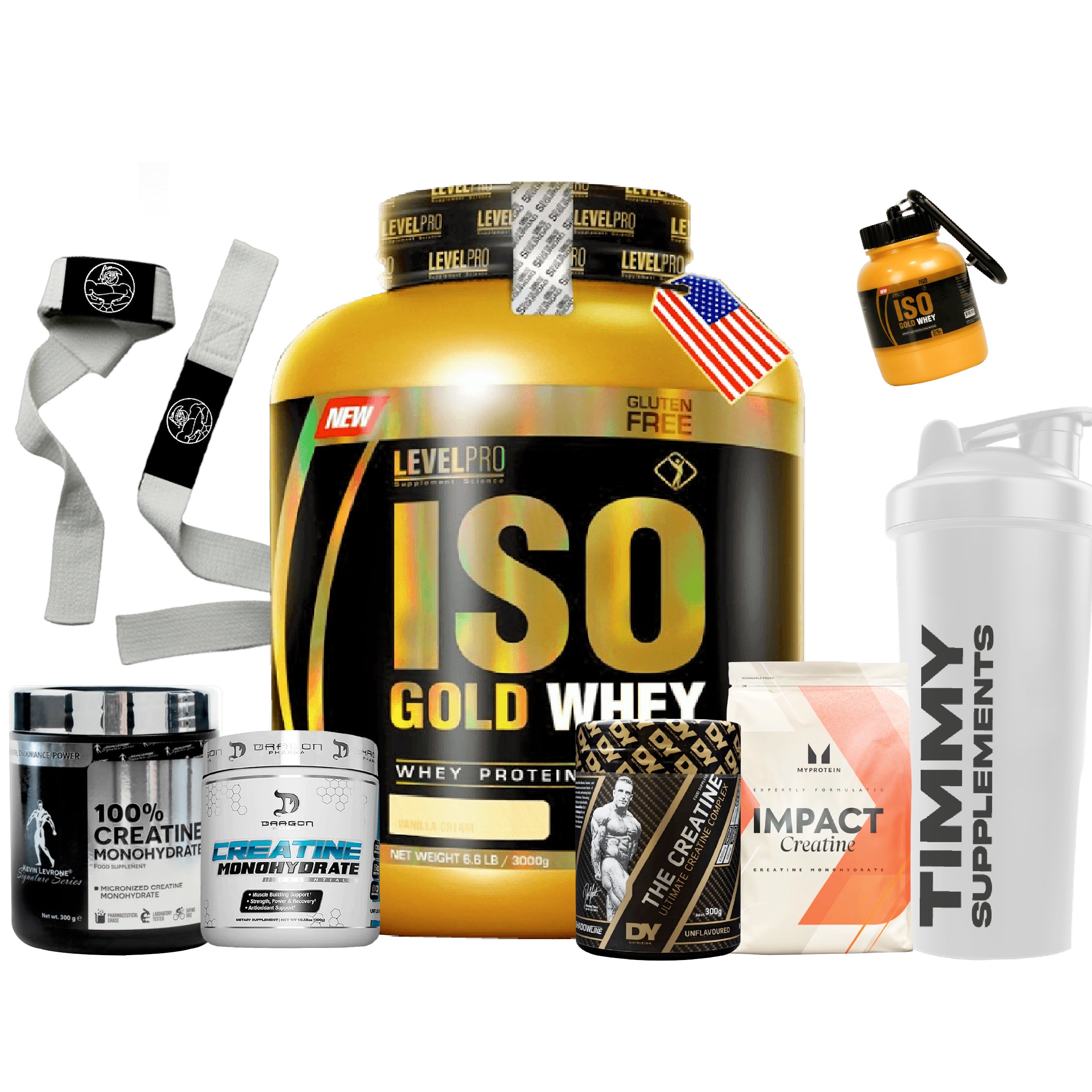 Promo - Enciende tu fuego Iso Gold Whey 3kg + Creatina a elección