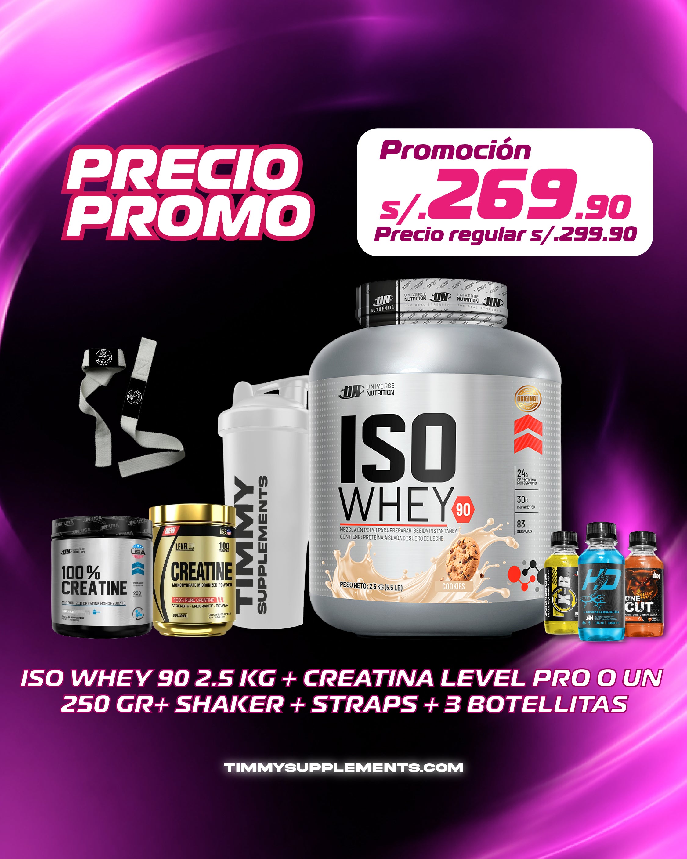 ISO WHEY 2,5KG + CREATINA 250GR