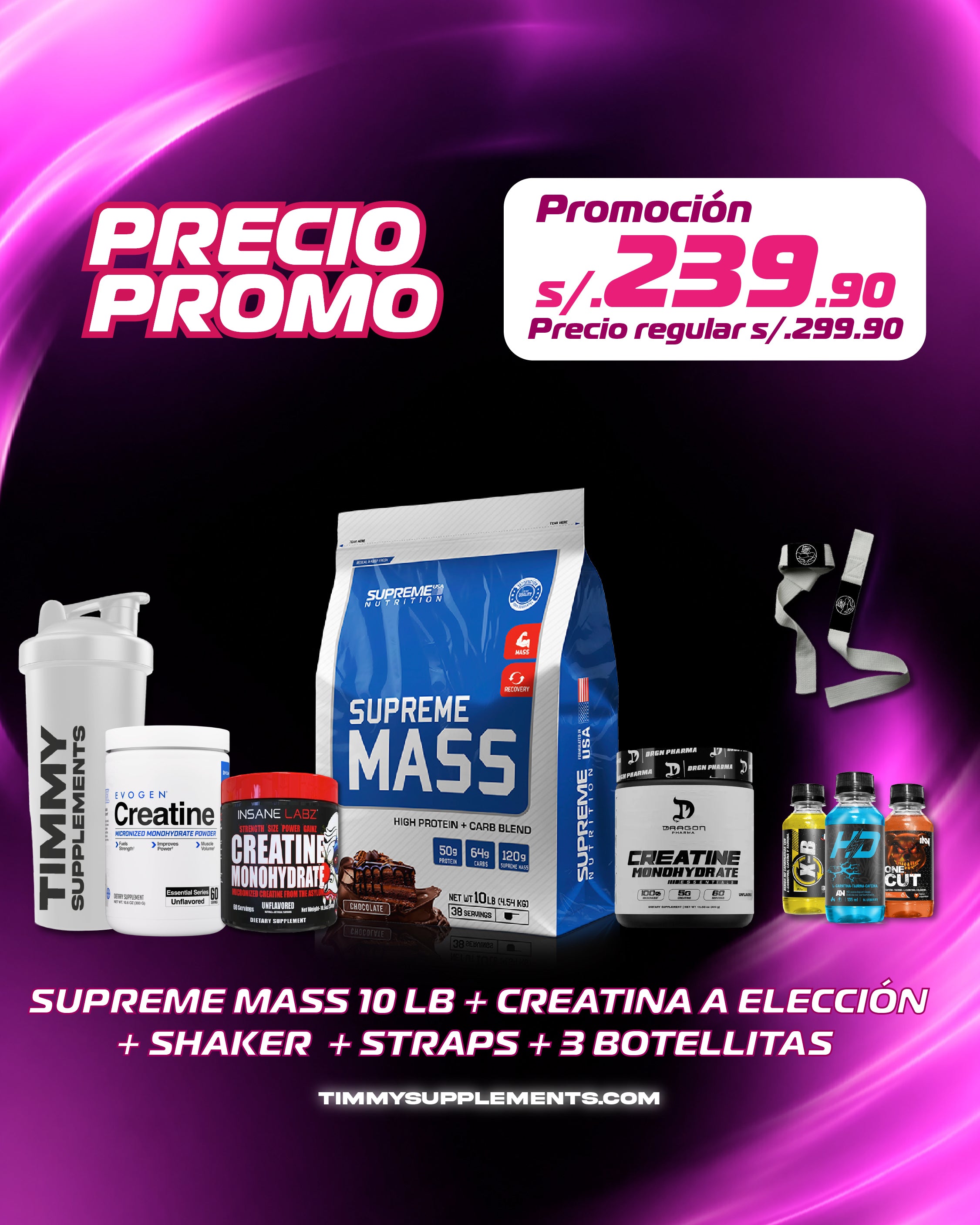 SUPREME MASS 10 LB + CREATINA 300GR