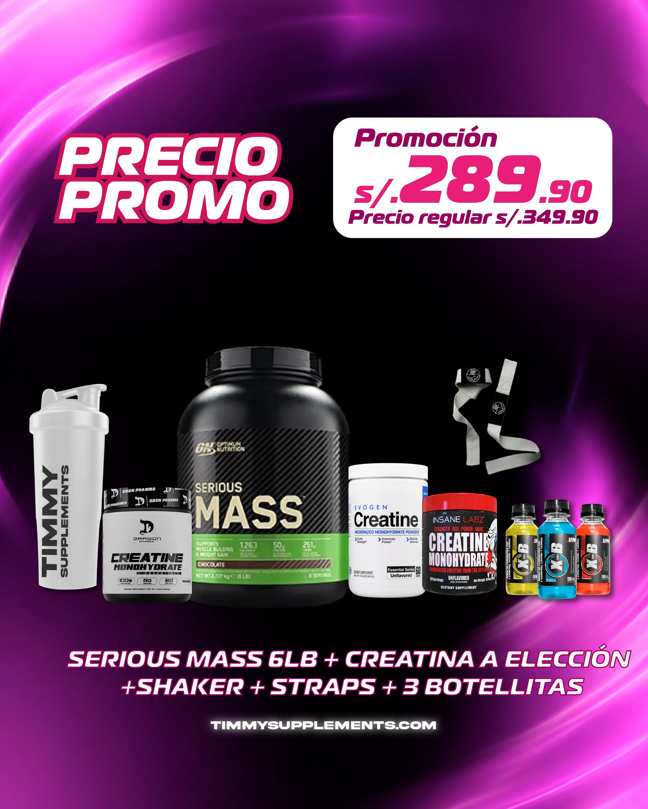 Serious Mass 6 lb + CREATINA 300GR