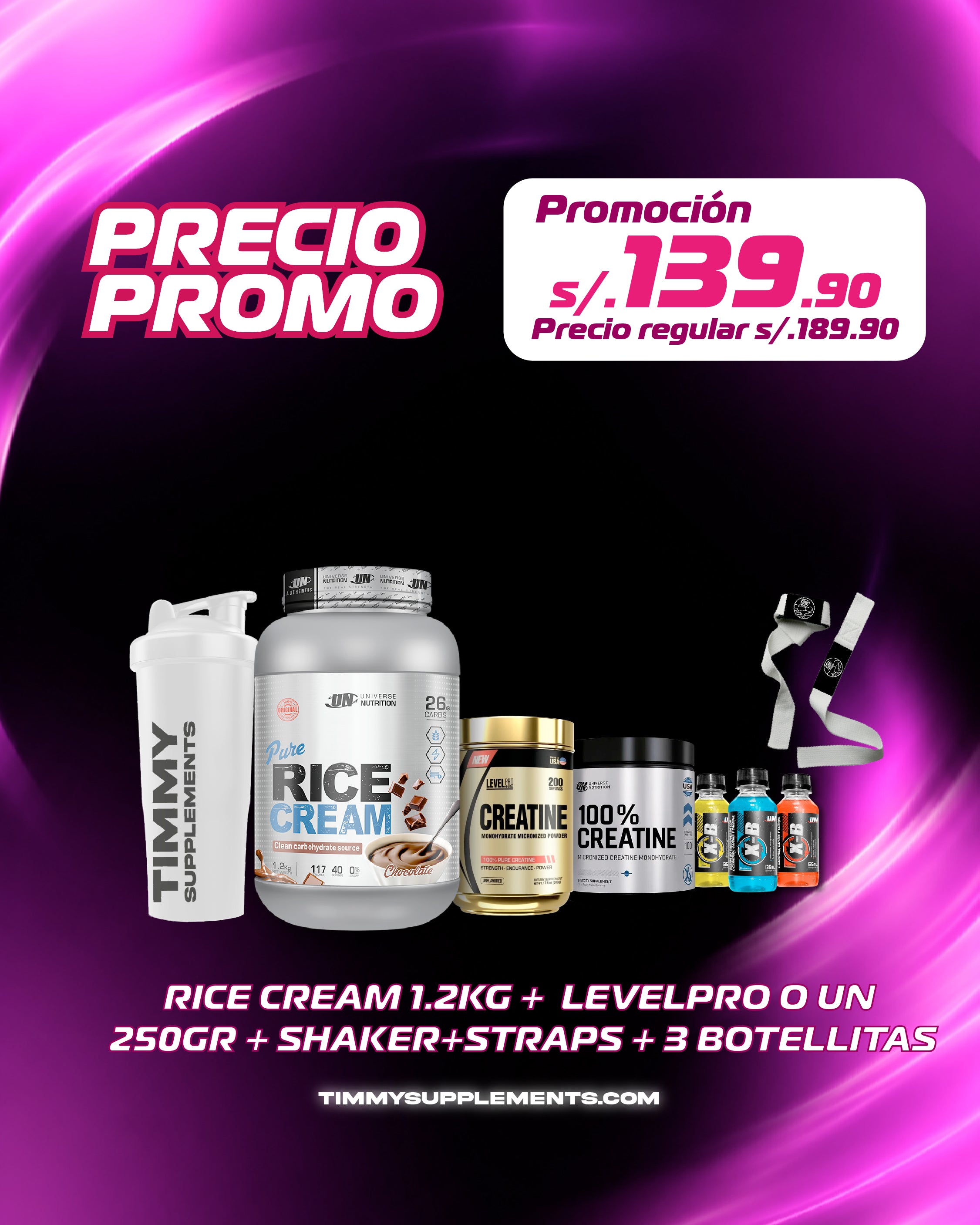 RICE CREAM 1.2 KG + CREATINA 250GR