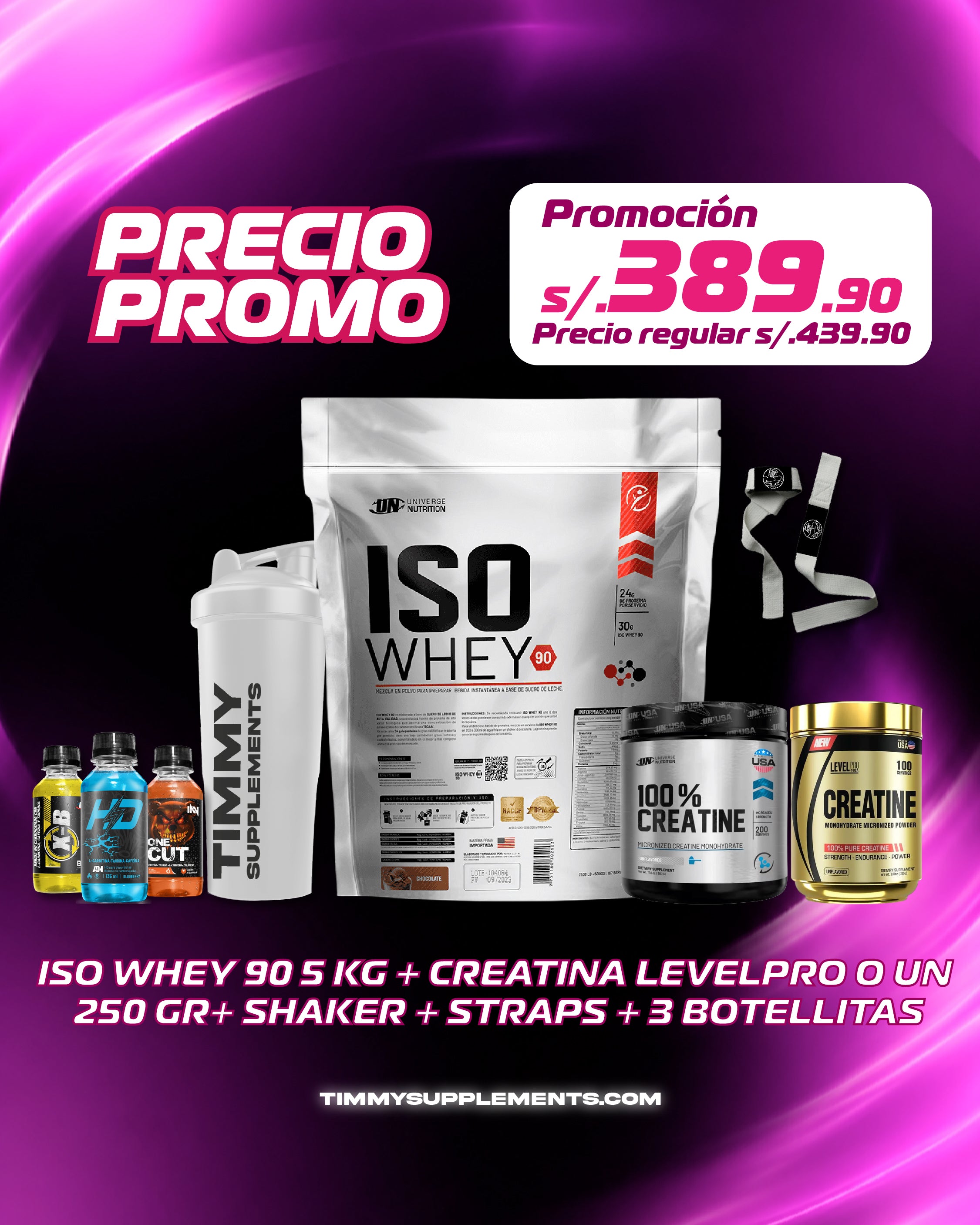 ISO WHEY 5KG + CREATINA 250GR