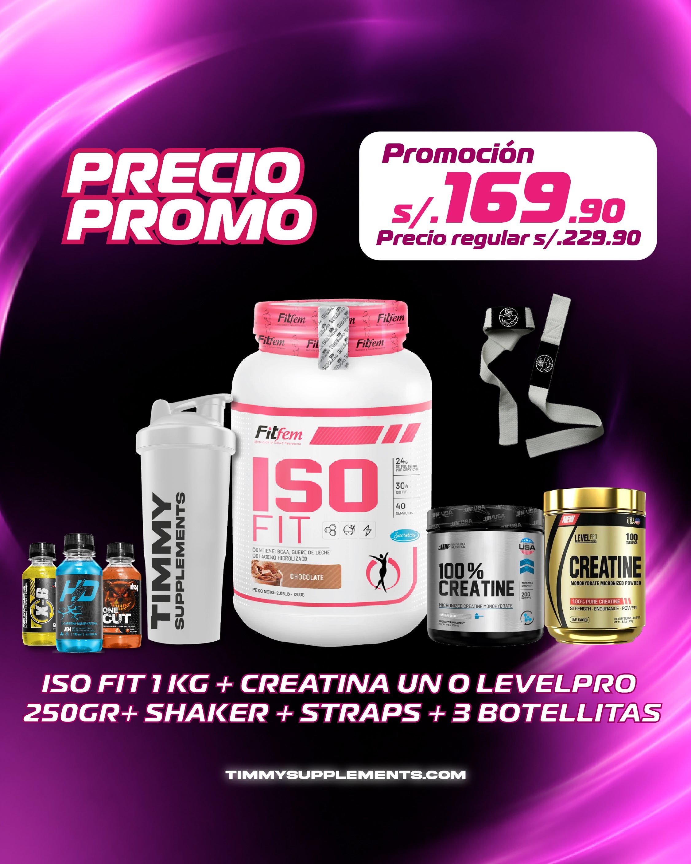ISO FIT 1,1KG + CREATINA 250GR