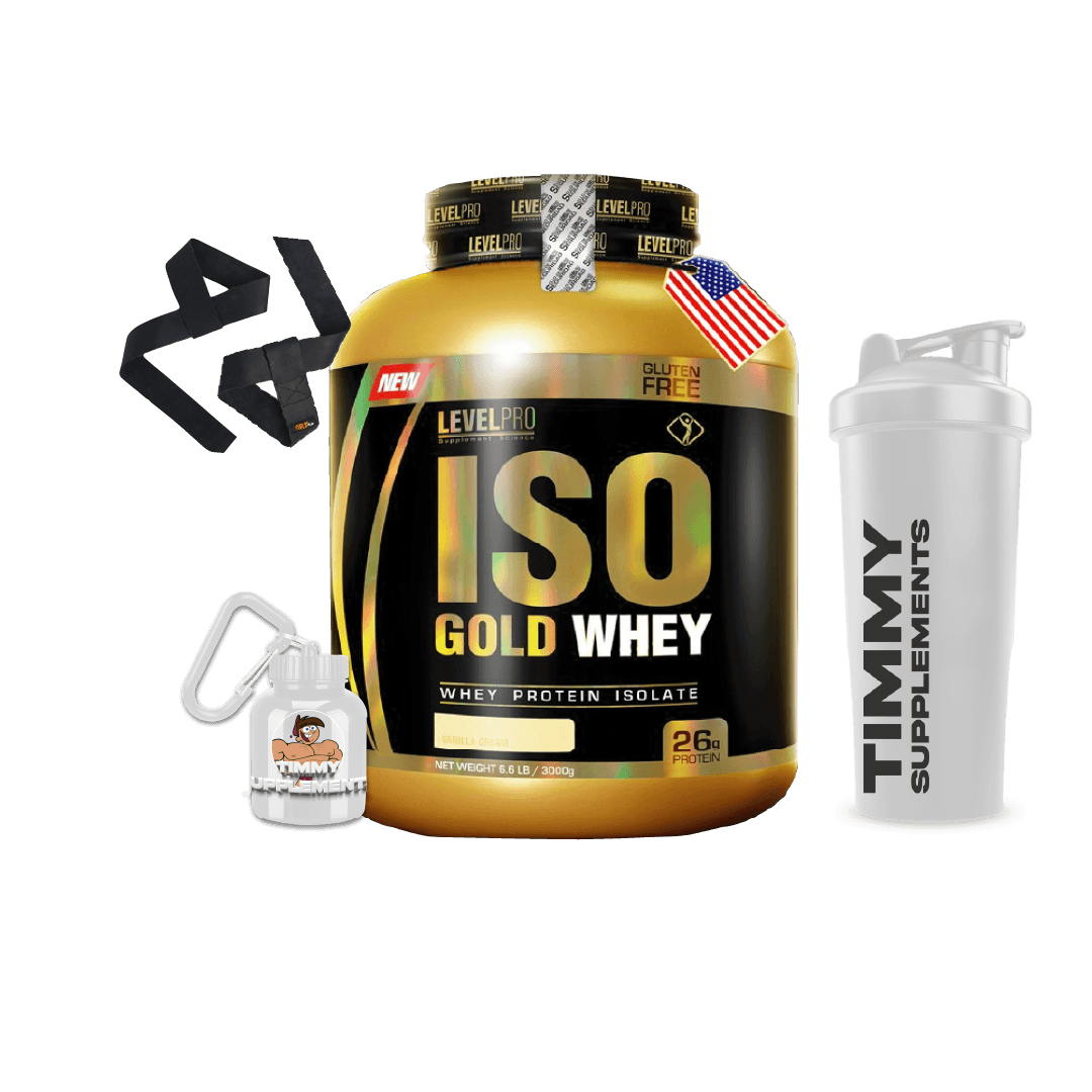 Pack ISO GOLD 3KG + STRAPS + SHAKER O PORTAPROTEÍNA
