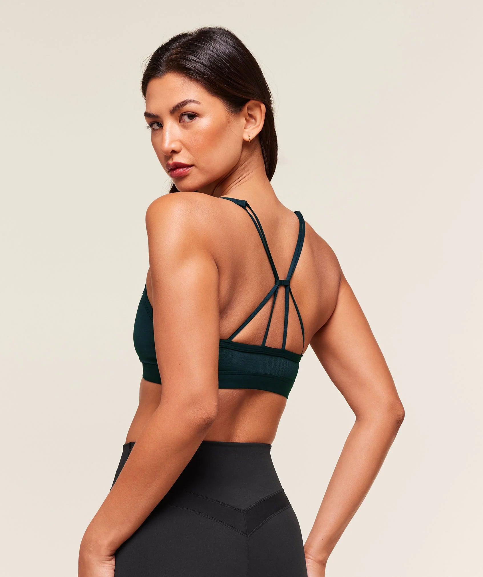 GYMSHARK Ruched Strappy Sports Bra