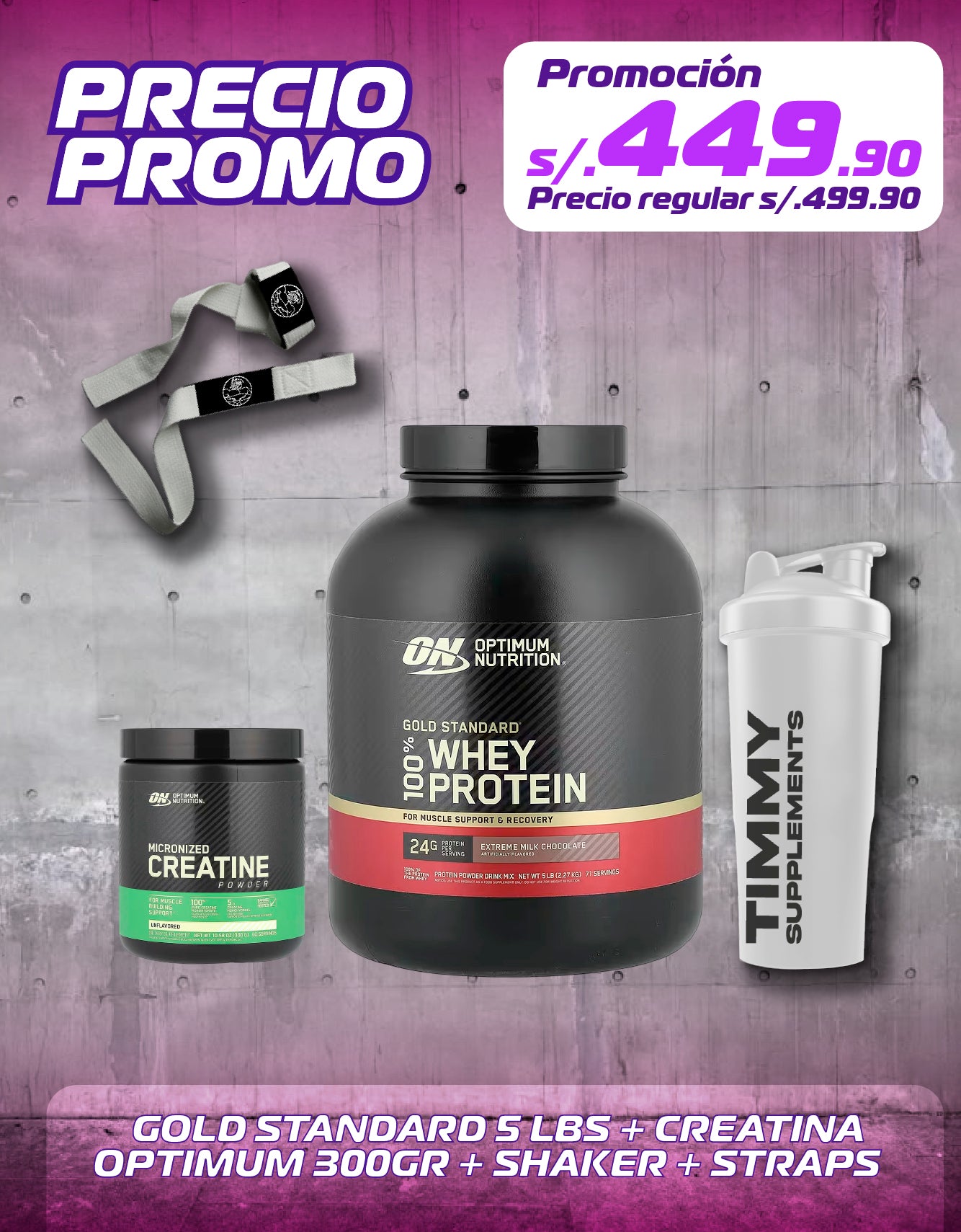 GOLD STANDARD 5LBS + CREATINA OPTIMUM 300GR