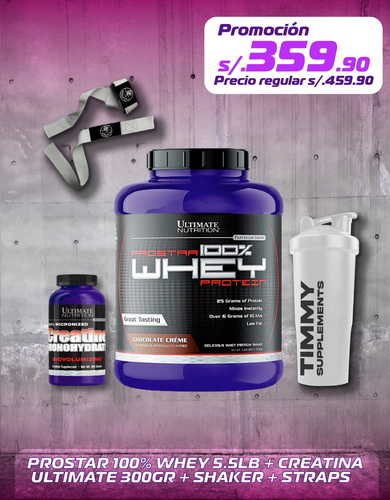 PROSTAR 100% WHEY + CREATINA ULTIMATE 300GR