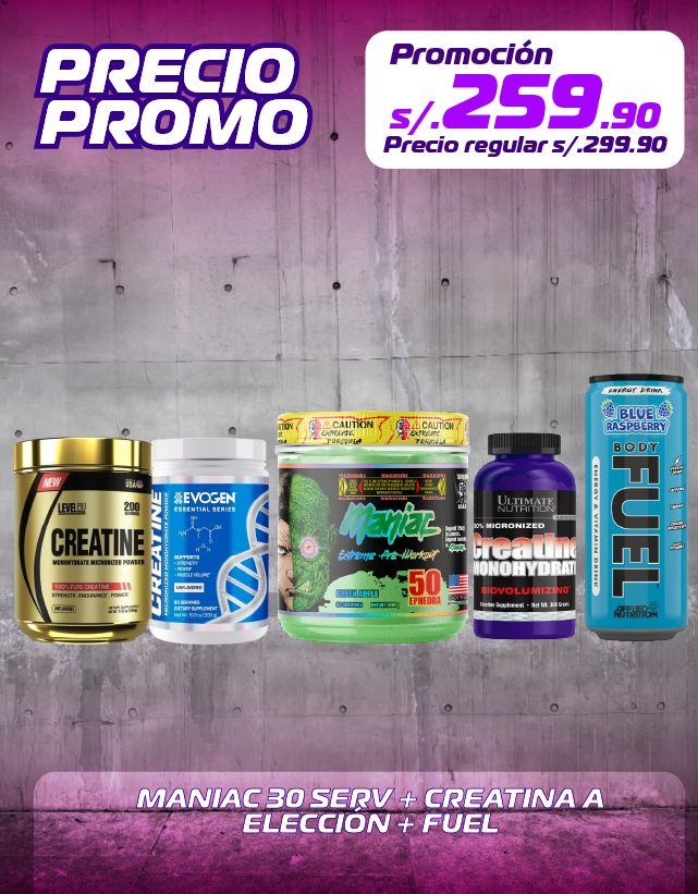MANIAC + CREATINA + FUEL