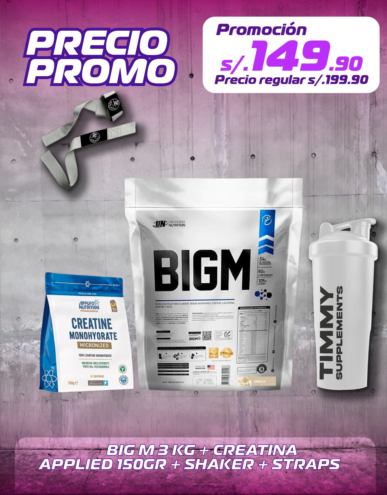 BIG M 3KG + CREATINA APPLIED 150GR