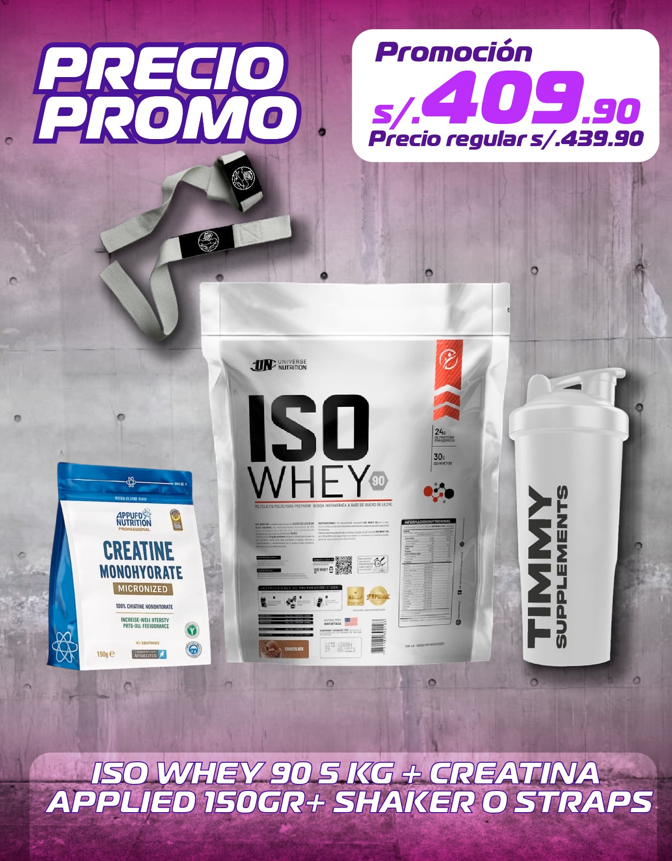 ISO WHEY 5KG + CREATINA APPLIED 150GR