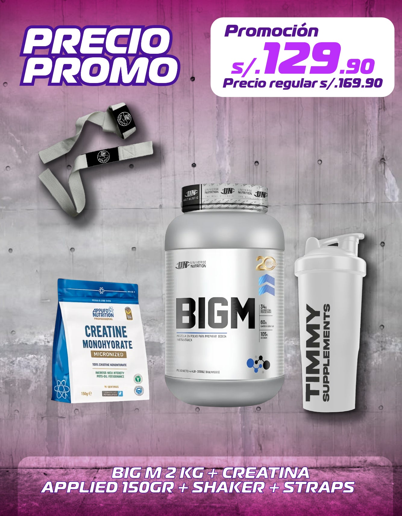 BIG M 2KG + CREATINA APPLIED 150GR