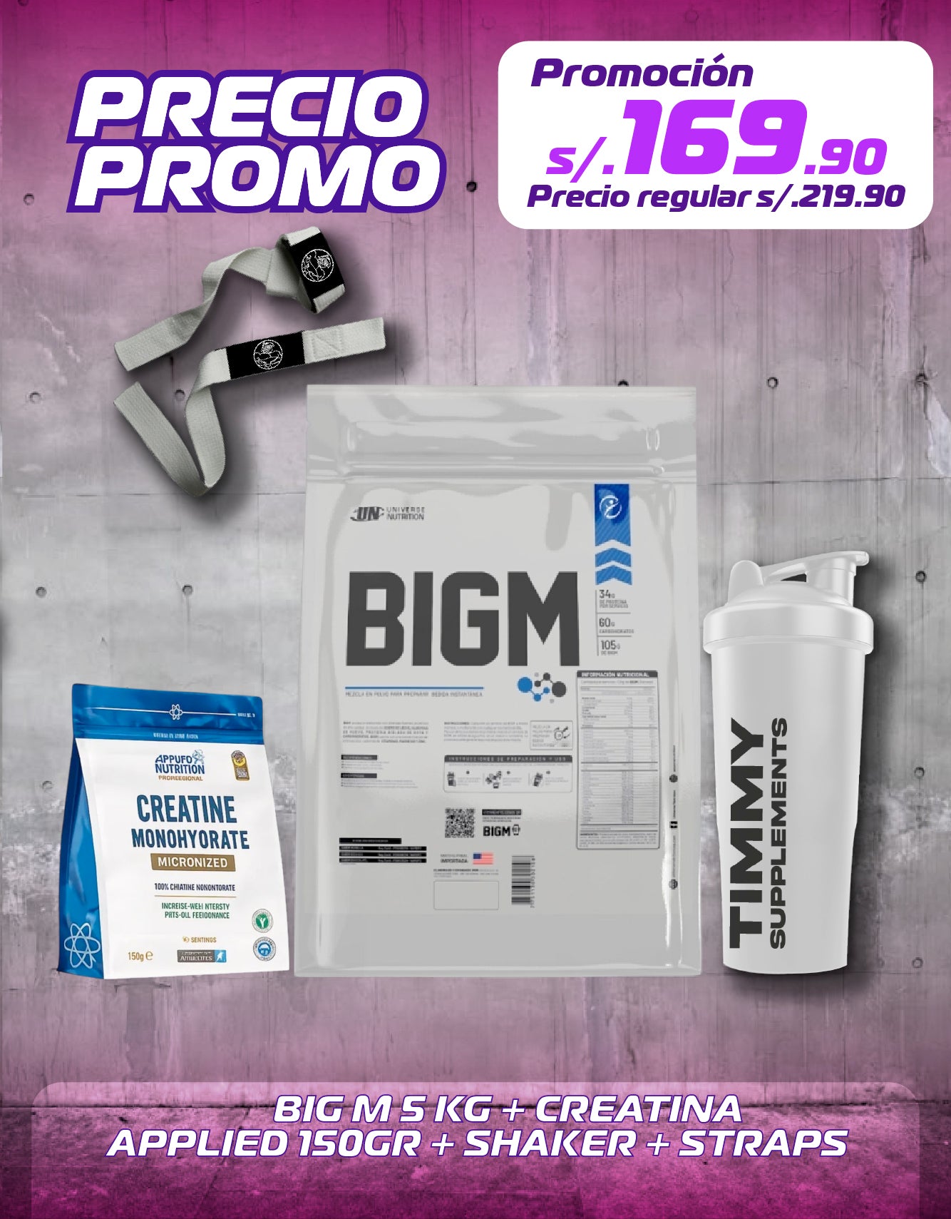 BIG M 5KG + CREATINA APPLIED 150GR