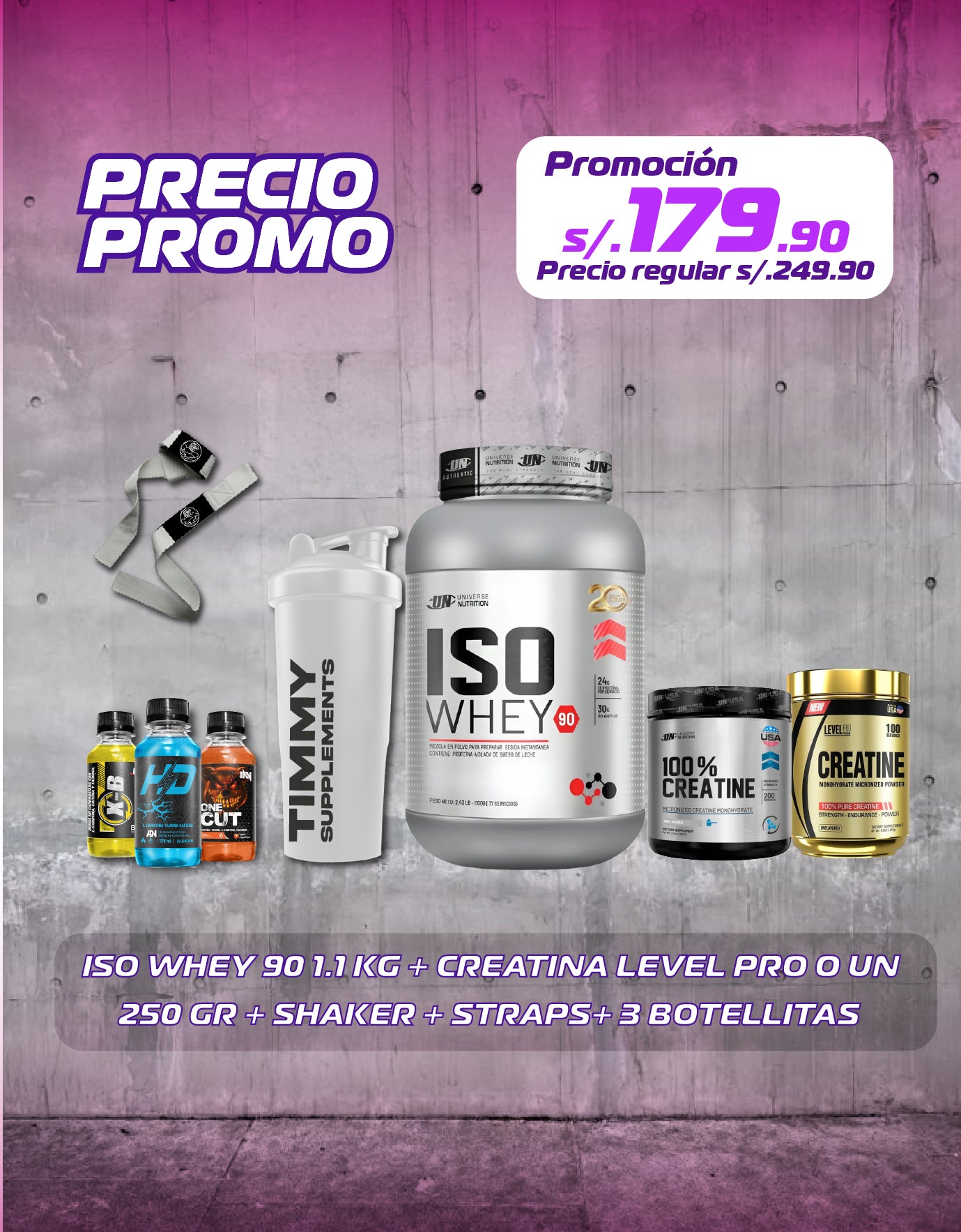 ISO WHEY 1KG + CREATINA 250GR