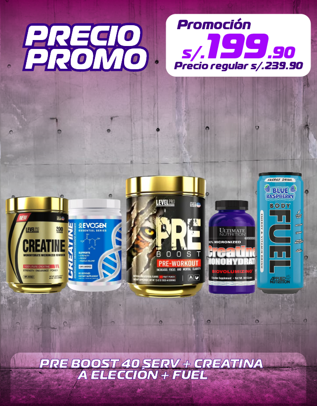 PRE BOOST + CREATINA + FUEL