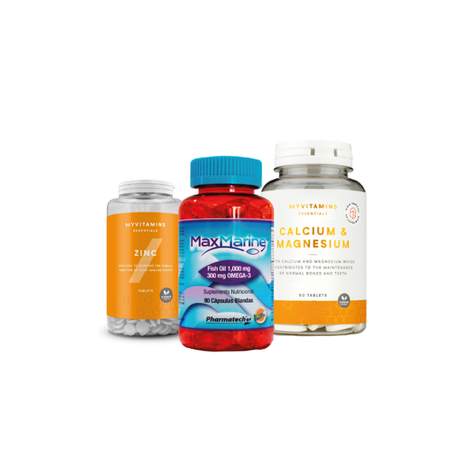 Calcium & Magnesiun - My protein  + My protein Zinc 90 + Max Marine Omega 3